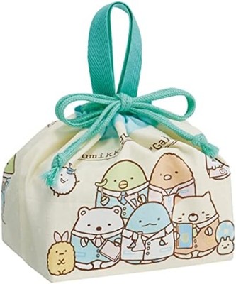 Children's lunch box drawstring bag with gusset SUMIKKO GURASHI F/S w/Tracking#