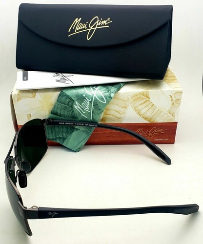 Pre-owned Maui Jim Polarized  The Bird Sunglasses Mj 835-02c Gunmetal Frame Grey Lenses In Gray