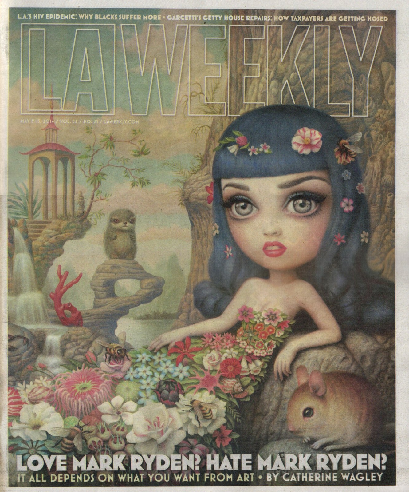 MARK RYDEN ART Gay 90's Vintage LA WEEKLY Magazine Featuring