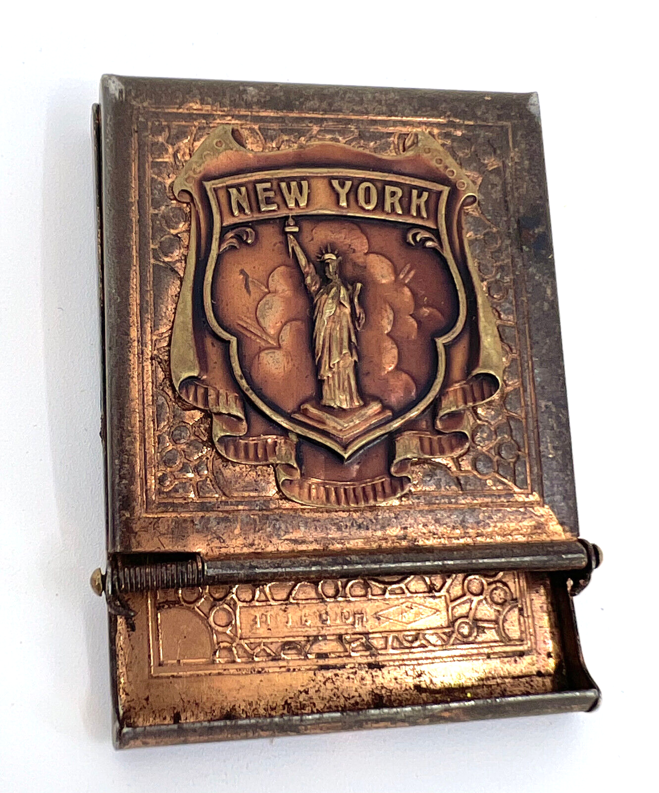 Matchbook Holder 1940s Vesta NY Souvenir JemCo Hold A Lite