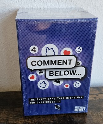 Comment Below - Adult Party Game by What Do You Meme? New Sealed