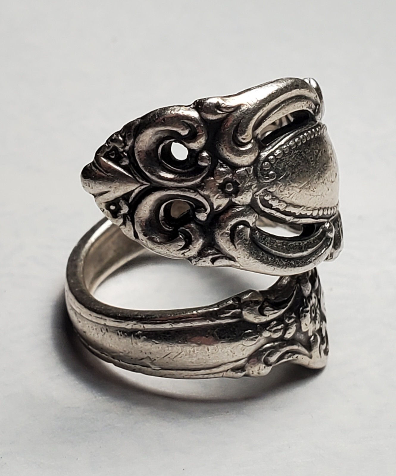 アクセサリー 1973 Jade Grand Duchess Towle Vintage 1973 Jade Grand Duchess Towle Vintage Sterling Spoon Ring
