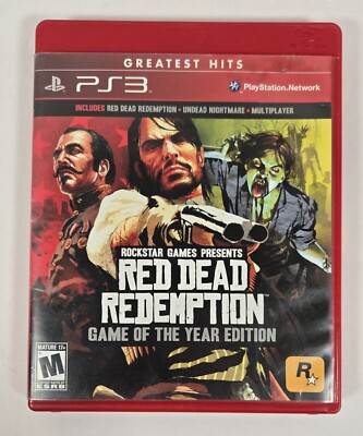 Red Dead Redemption Game of the Year Greatest Hits for PlayStation 3 PS3 2011
