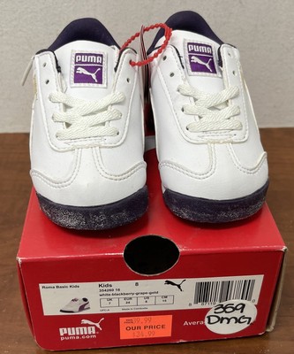 

Puma для малышей Basic White BlackBerry Grape Gold (354260 16