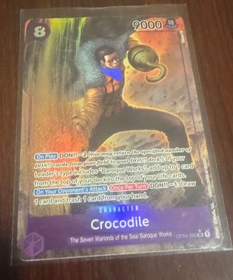Crocodile (060) (Alternate Art) OP04-060 Kingdoms of Intrigue Foil