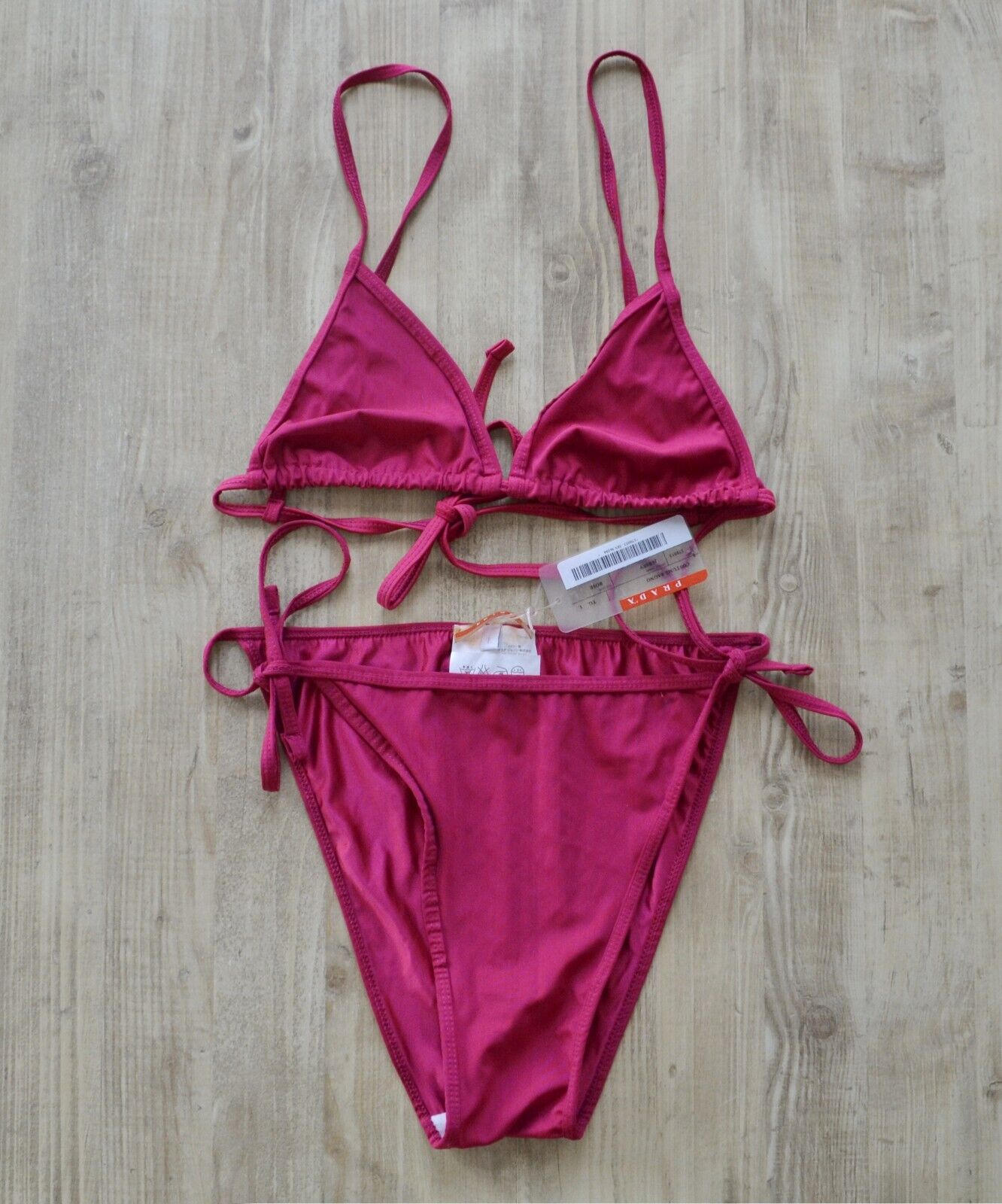 Womens PRADA Beachwear Bikini Swimsuit Bathing Suit Size L Womens PRADA Beachwear Bikini Swimsuit Bathing Suit Size L