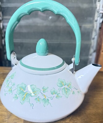 Corelle Coordinates by Reston Lloyd Enamel on Steel Teakettle 1.2 Qt Callaway