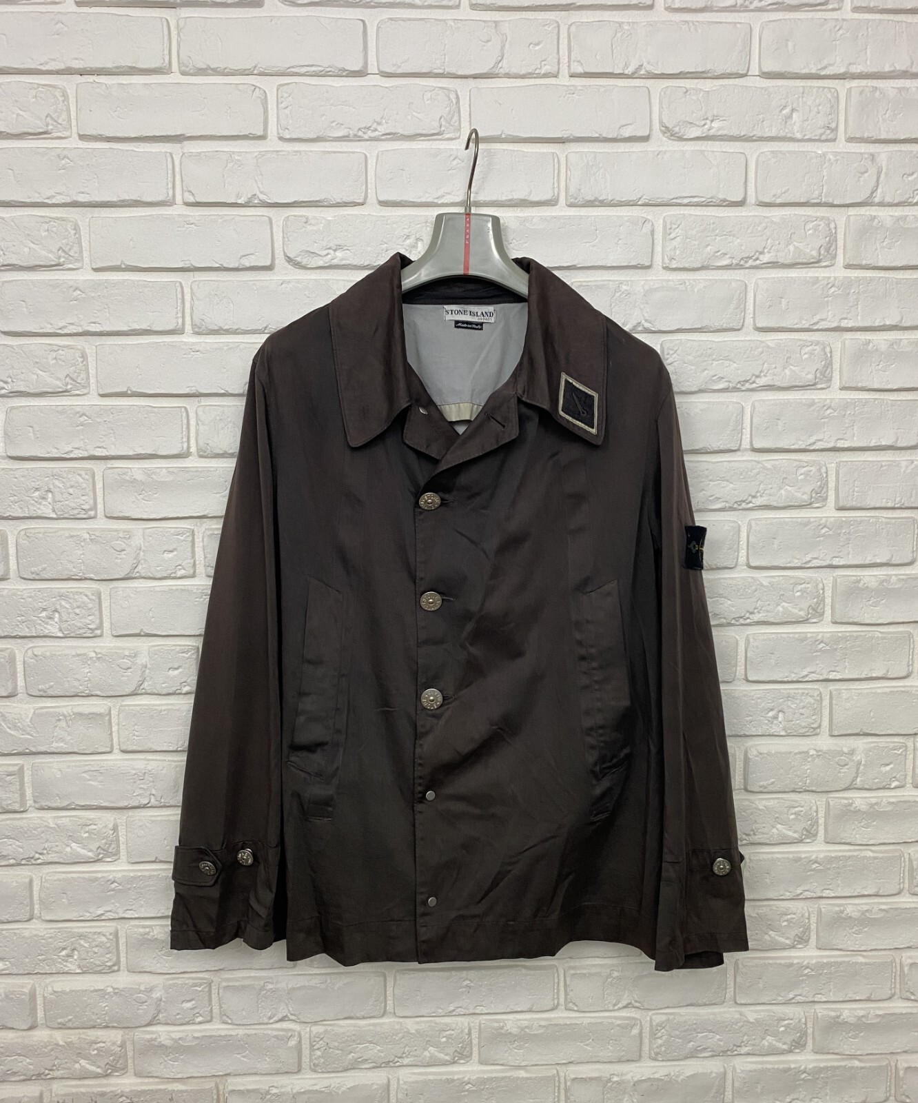 Rare Vintage 2002 Stone Island Raso Gommato Cotton Jacket Rare Vintage 2002 Stone Island Raso Gommato Cotton Jacket