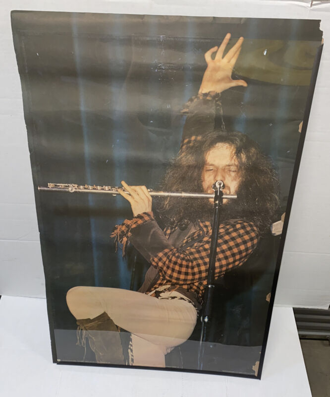 Rare Vintage 1971 Jethro Tull UK Import POSTER Large Wall Sized Ian Anderson SEE