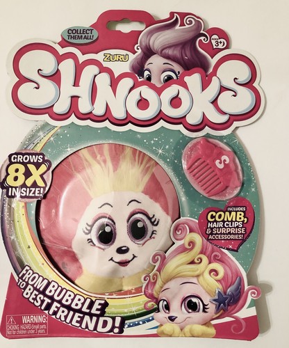 New! Zuru Shnooks From Bubble To Best Friend Plush Grow 8x