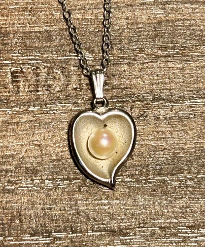 ★TATIANA★ Silver 925 Heart Inside Pearl Necklace NZ2183 MUSINSA | TATIANA (Silver 925) Heart Inside Pearl Necklace