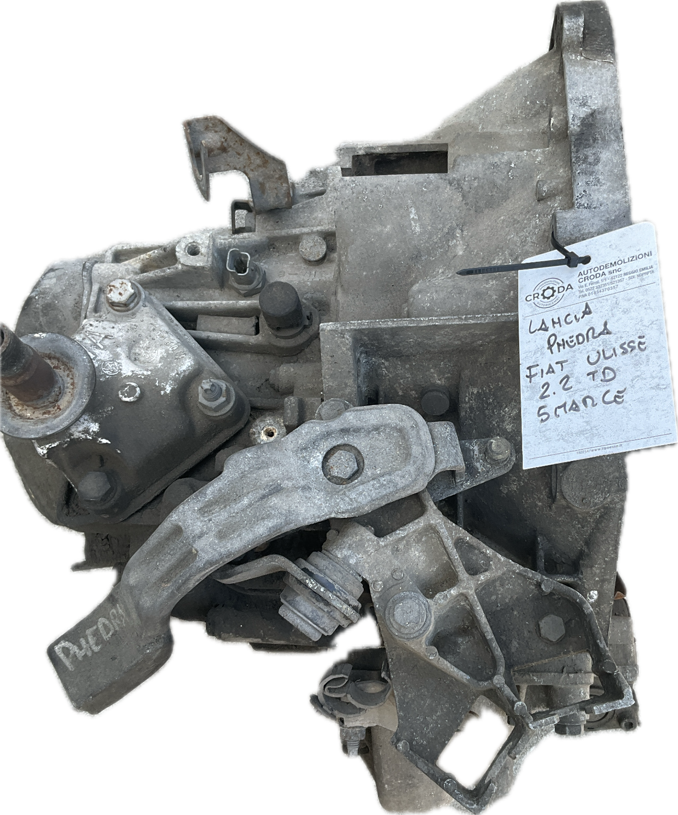 Cambio gearbox manuale modello LANCIA PHEDRA FIAT ULISSE 2.2 td diesel 5 marce