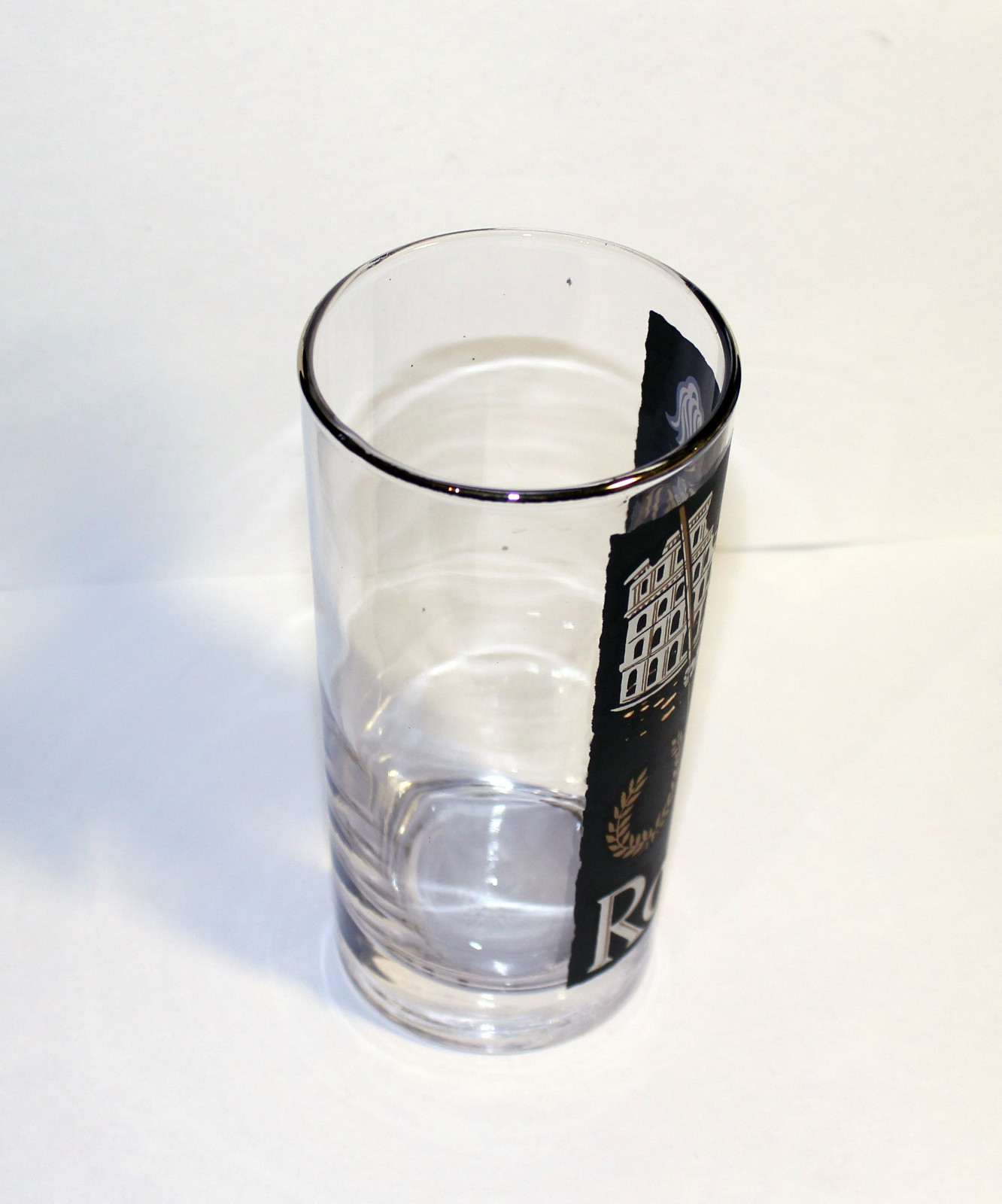 Vintage 60s Bar Glass, Rome Bar Glass, Rome High Ball Glass, Unique Bar Glass