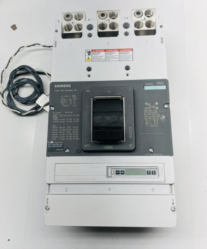 Siemens Hnx3k120 Lsig 1200amp Circuit Breaker Type Hng