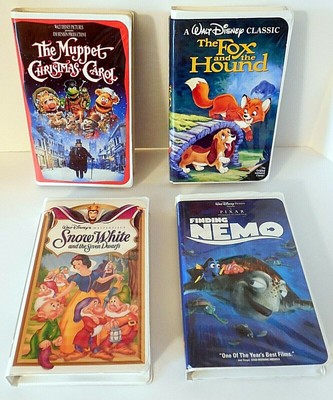 Lot Of 4 Disney Vhs Movies Muppets Fox Hound Snow White Finding Nemo のebay公認海外通販 セカイモン
