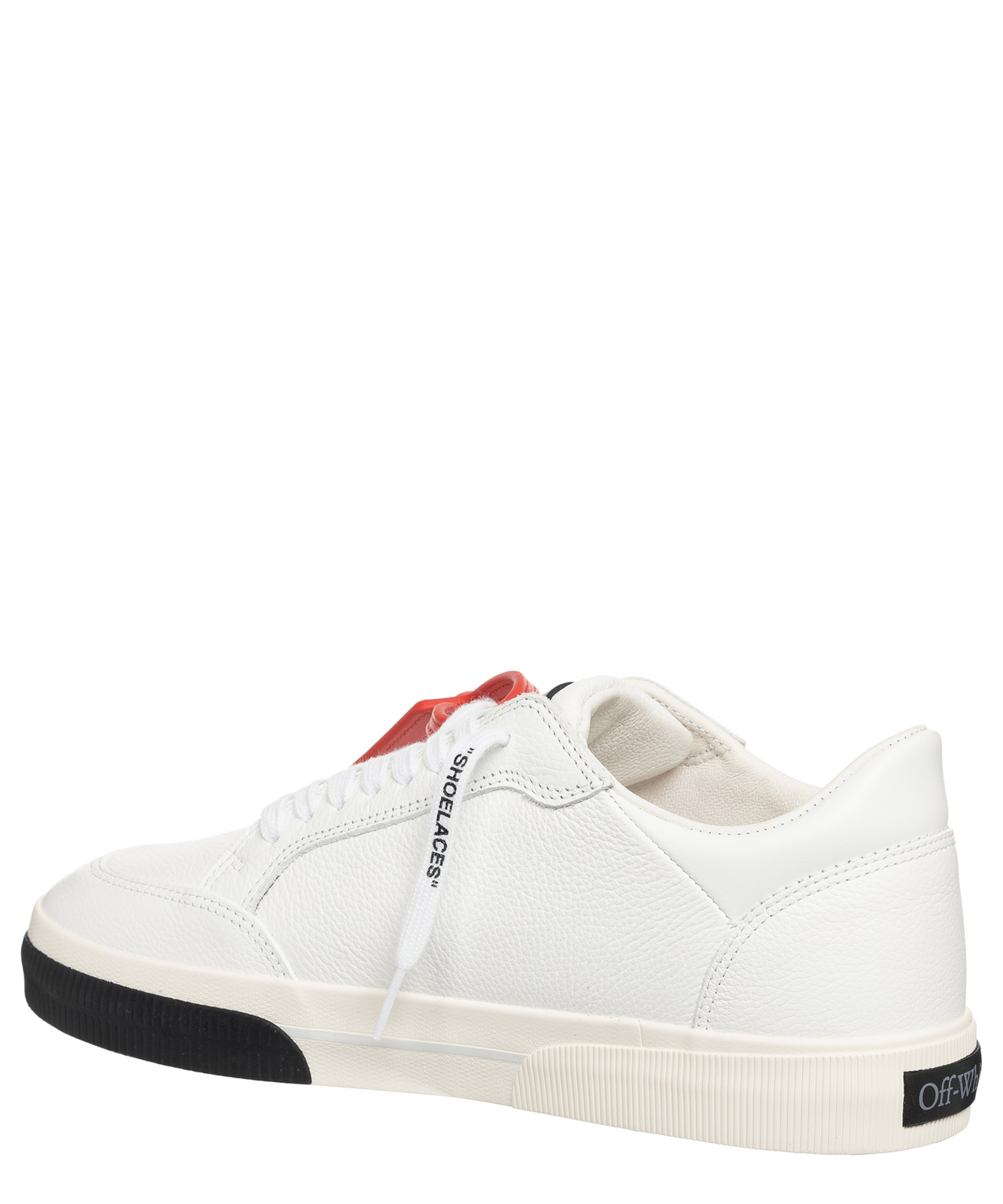Pre-owned Off-white Sneaker Damen Low Vulcanized Owia288c99lea0010110 Off White Leder In Weiss
