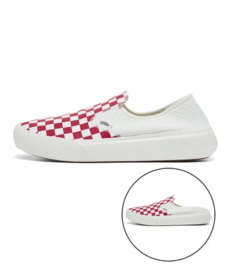 Vans ComfyCush One - CHECKERBOARD RACING RED/MARSHMALLOW VN0A45J5BOP1