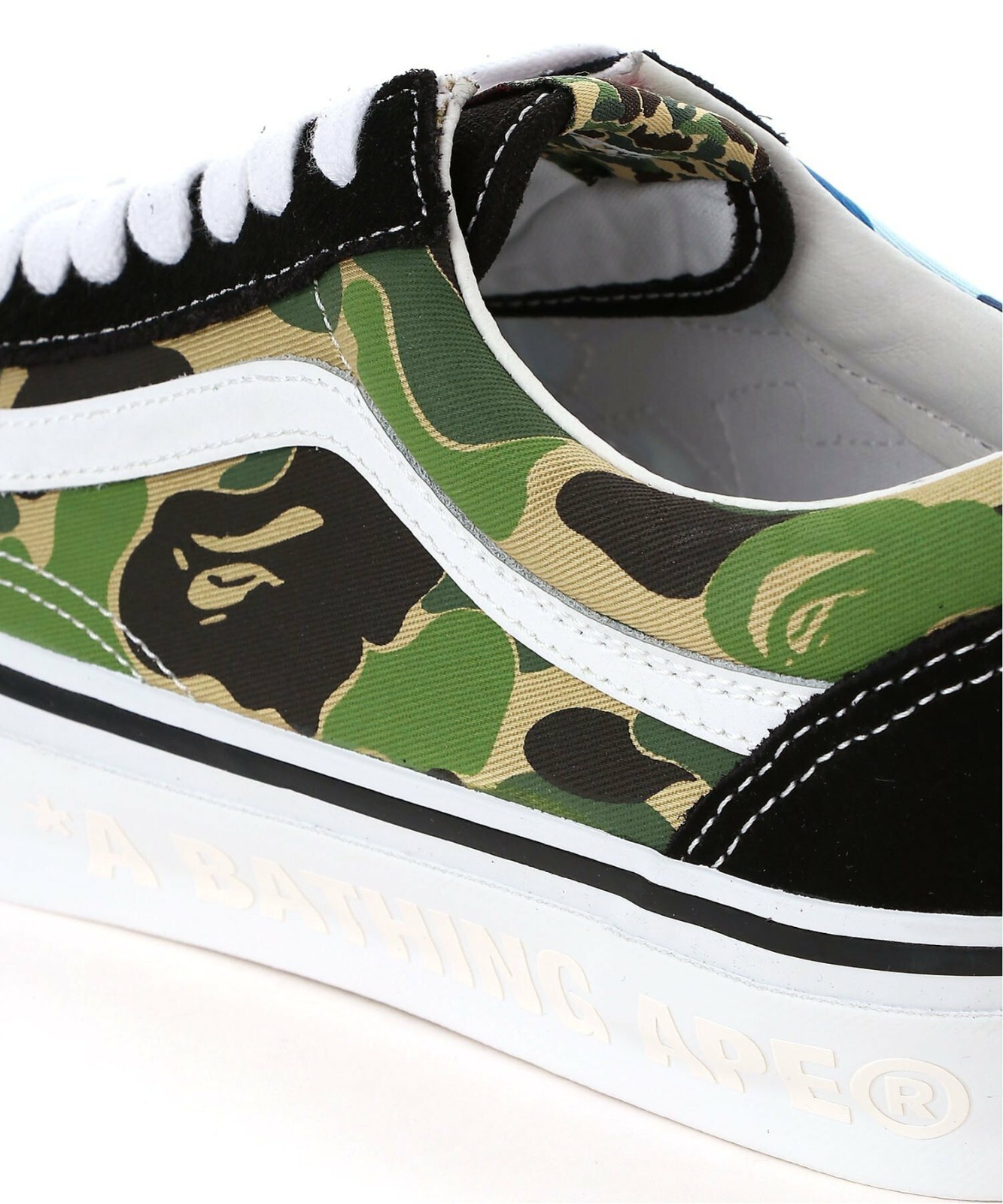 Pre-owned Vans A Bathing Ape Bape X  Lx Old Skool Tb Multi-color 1k73-191-920 Size 8.5 In Multicolor