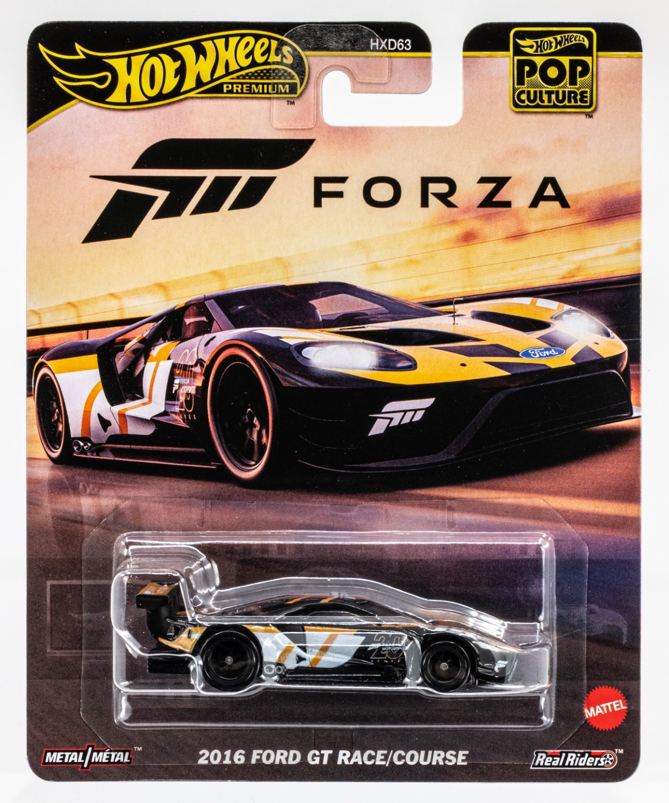 2025 Hot Wheels Pop Culture 2016 Ford GT Race/Course BLACK