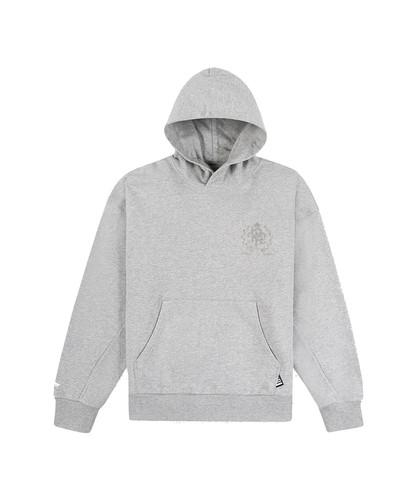 Мужская толстовка с капюшоном Heather Grey с однотонным логотипом Paper Planes 310001-HTHGRY