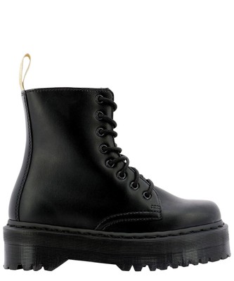 Pre-owned Dr. Martens Jadon Ii Mono Vegan Platform Boots In Nero