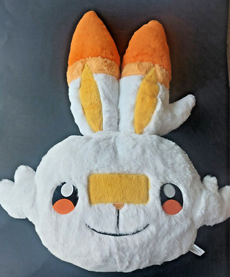 Scorbunny (Hibanny) Pokemon Center 2020 Face Pillow Plush 19'' Toy Game Freak