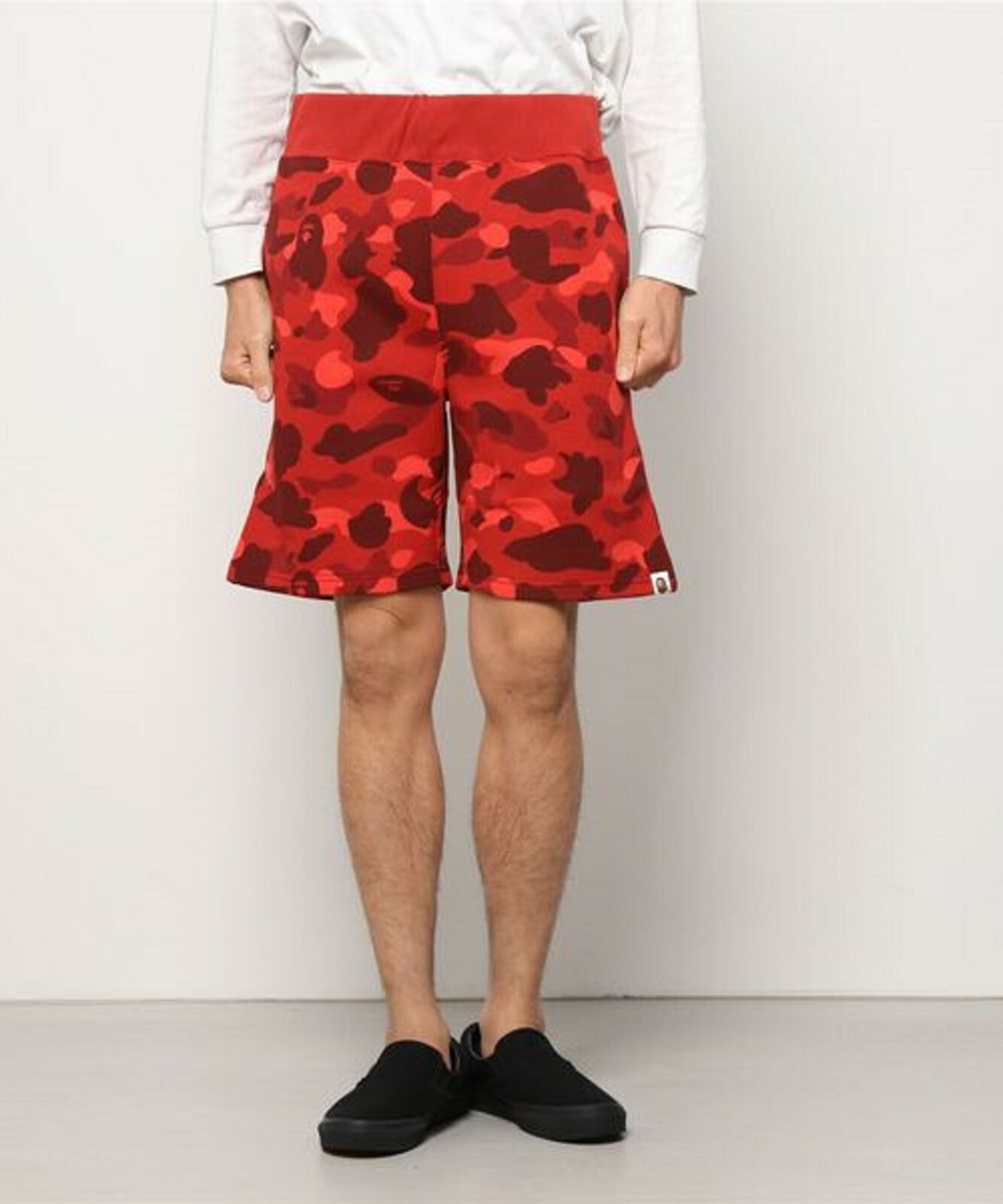 Pre-owned A Bathing Ape Men's -online Exclusive- Color Camo Sweat Shorts 1h75153002 Z In Navy