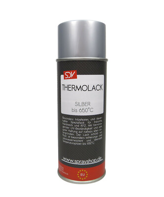 AUSPUFFLACK SILBER bis 650°C 1x 400ml  THERMOLACKSPRAY ABRIEBFEST