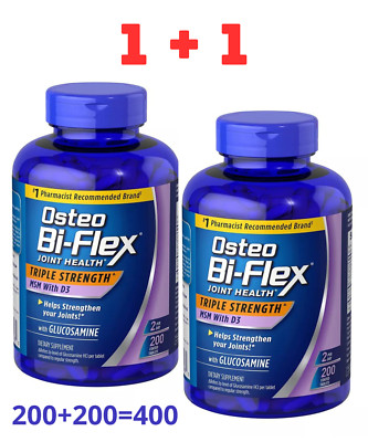Osteo Bi-Flex Triple Strength Joint Health Glucosamine+ MSM+Vitamin D3 400 tabs