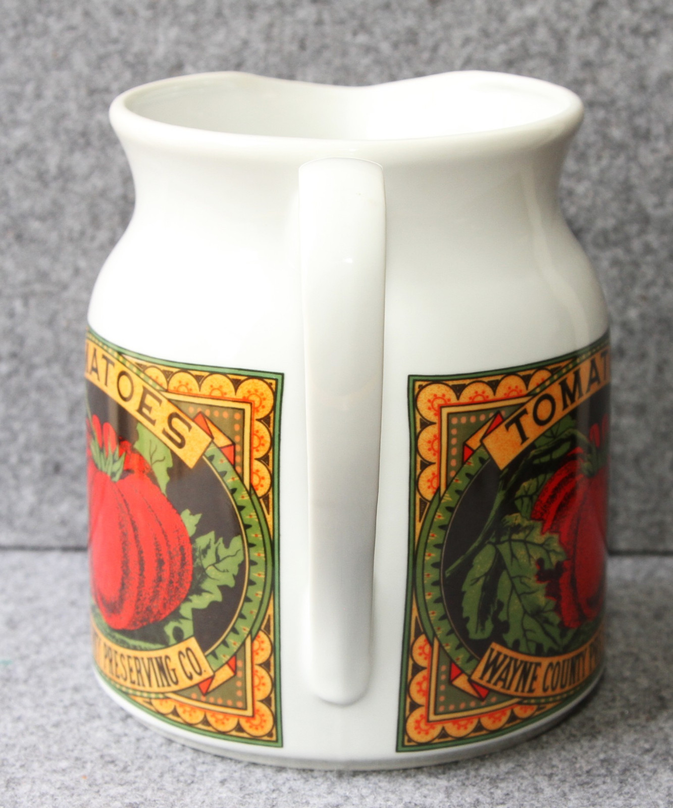 Seymour Mann 1981 Wayne County Preserving Co Tomatoes Large Pitcher Japan