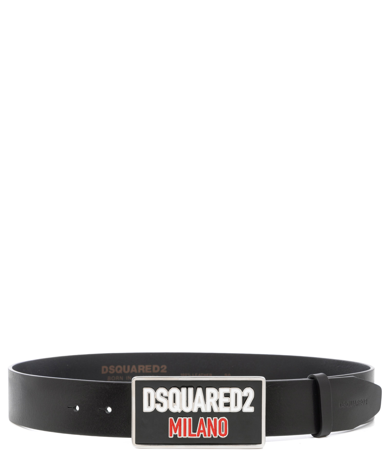 DSQUARED ベルト DSQUARED2 Canadian Twins Leather Belt | Black | FARFETCH