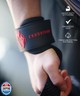 Ekkovision Weight Lifting Straps With Cuffed D Ring, Wrist Support, Heavy Duty Thick Comfortable Lifting Straps, Secure Fit, Enhanced Grip, Black