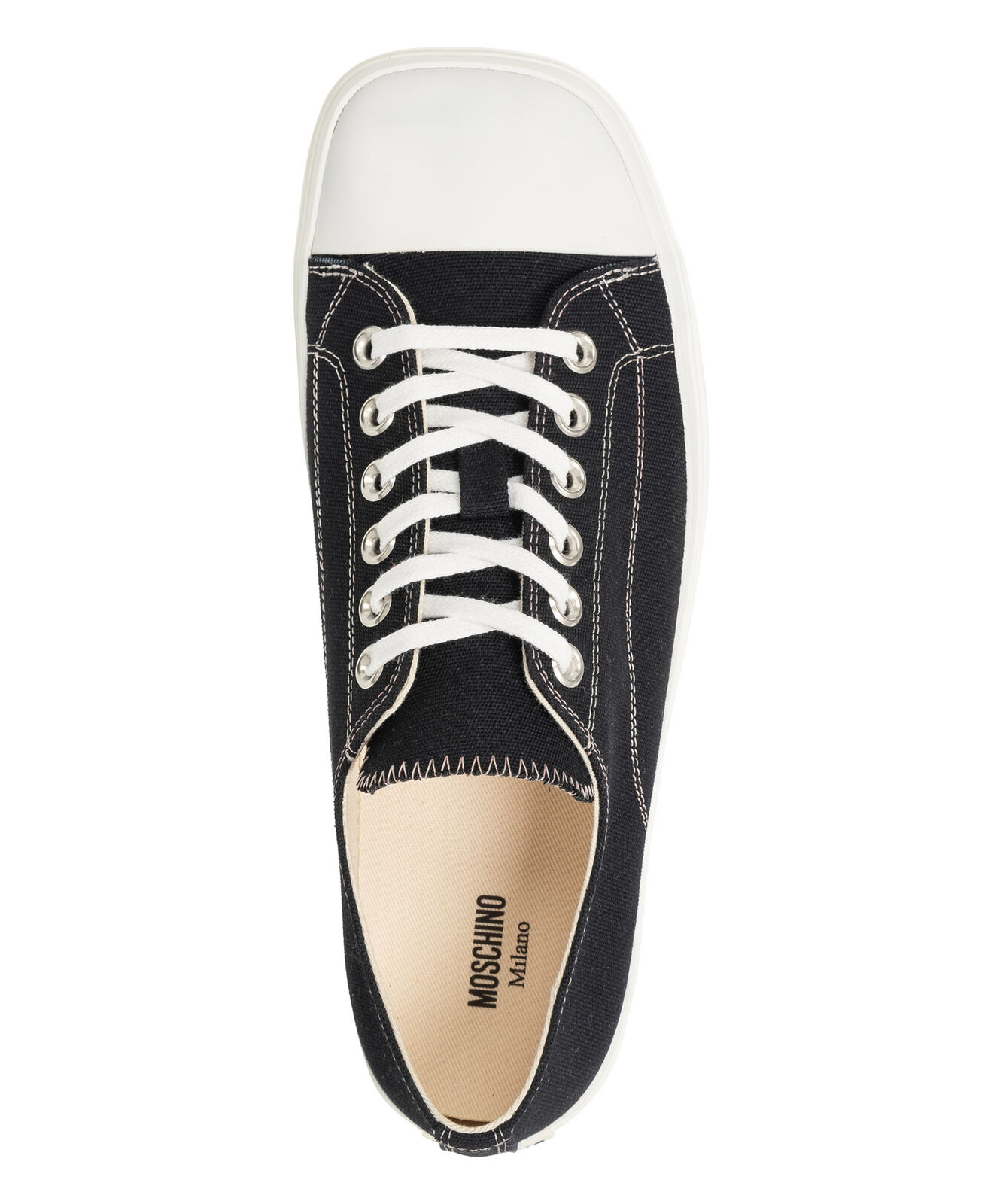 スニーカー MOSCHINO Women Sneakers MA15053G1MMW000A Moschino sneakers women MA15053G1MMW000A Black logo detail