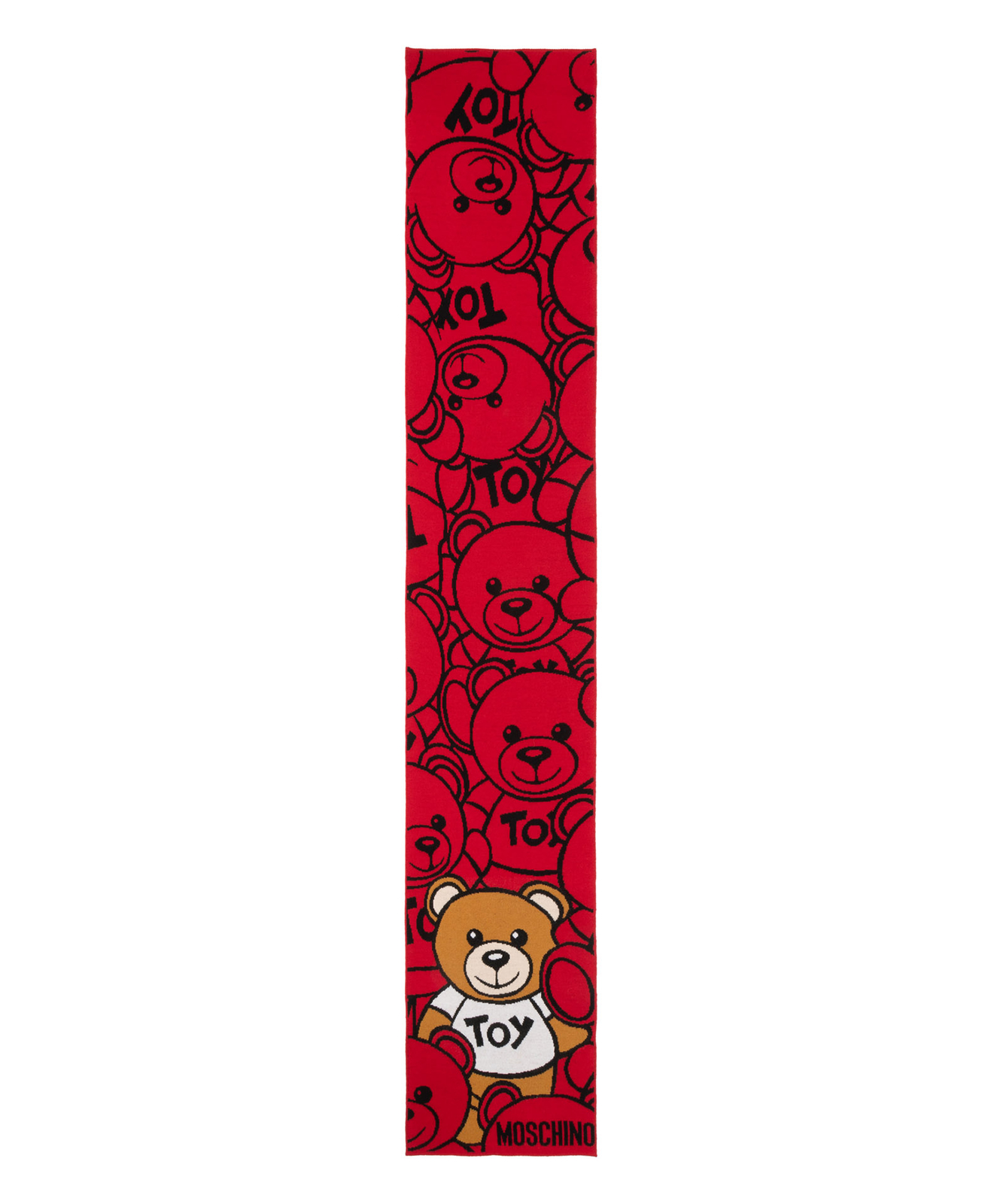Moschino wool scarf women 30778M2950007 Red shawl stole