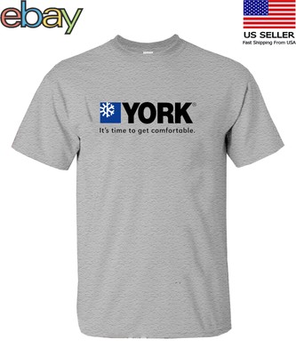 YORK Heating & Air Conditioning logo T-Shirt USA Size S - 5XL american Funny USA
