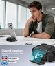 TNSNK for AirPods Pro 3rd Case (2025 New),Secure Lock and Phone Stand Design Compatible with Airpods Pro 3 Generation Cover with Cleaner Kit-Balck