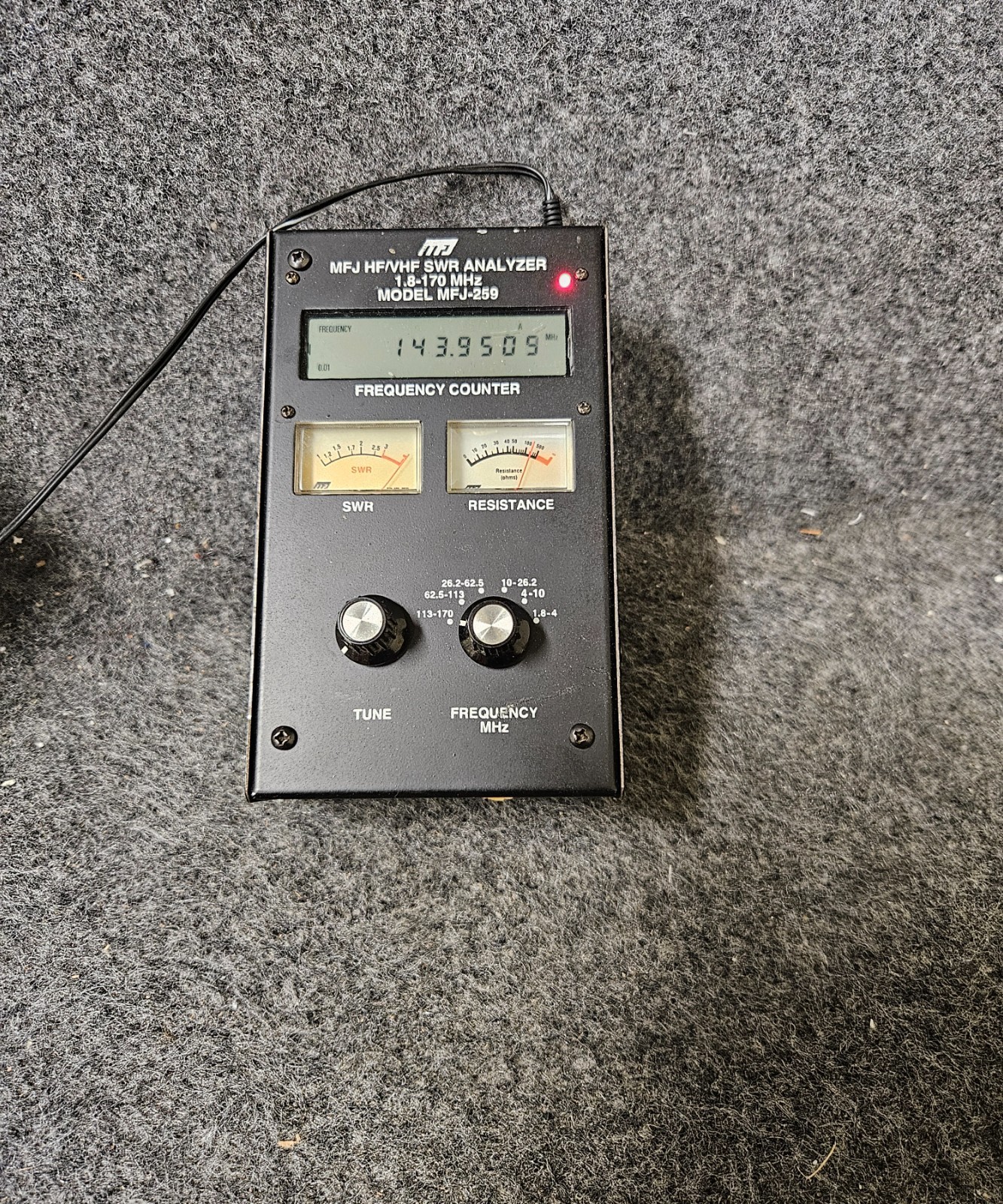 MFJ-259 Ham Radio HF VHF SWR Antenna Analyzer | eBay