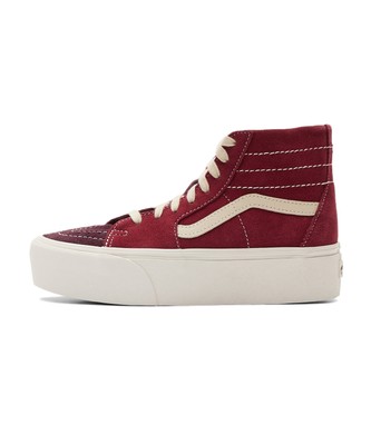 Vans SK8-Hi Tapered Stackform — VARSITY SUEDE TAWNY PORT VN0A7Q5PTWP1