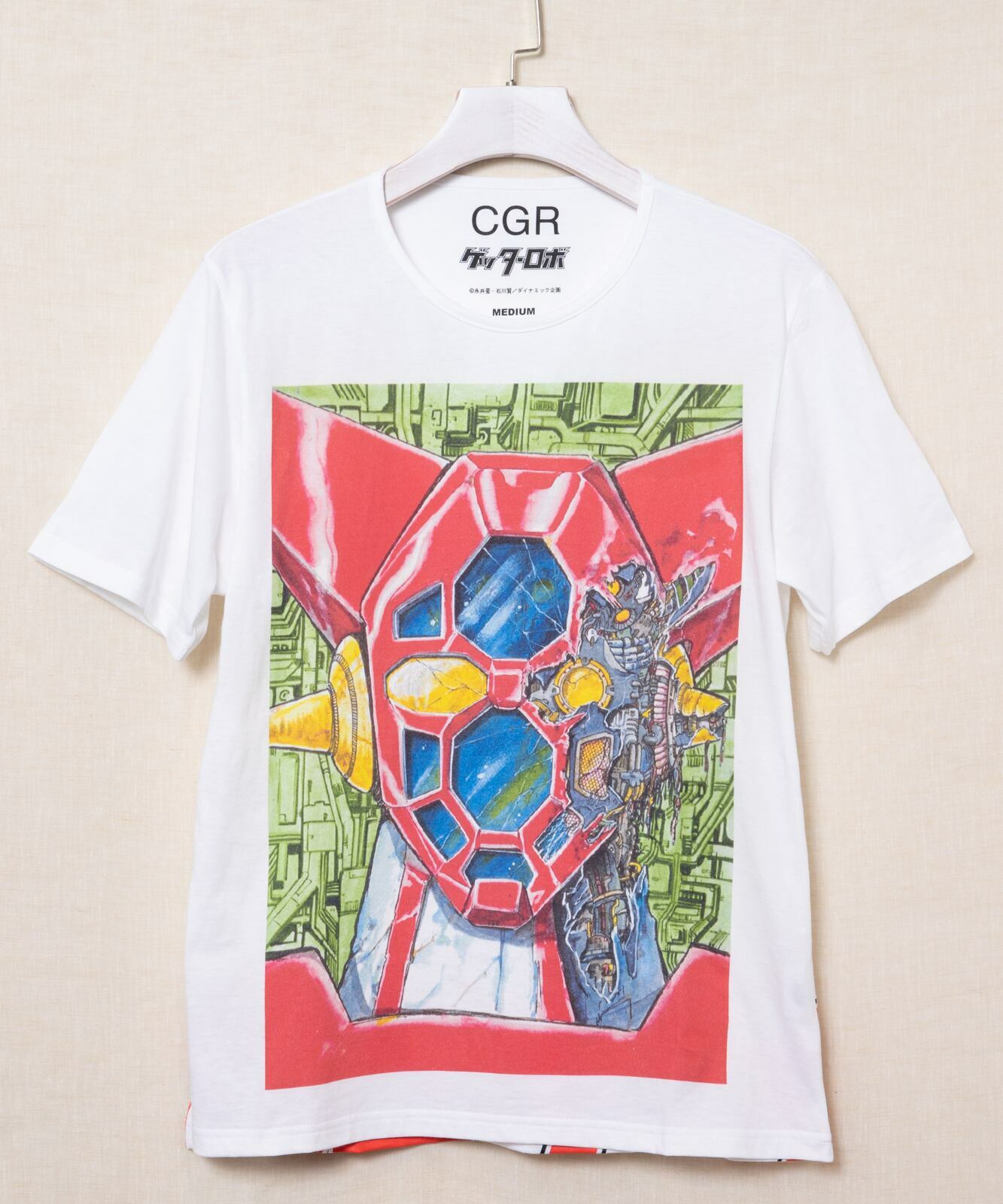 Getter Robo Robot Go Nagai OHYA Collab White T-shirt Japan