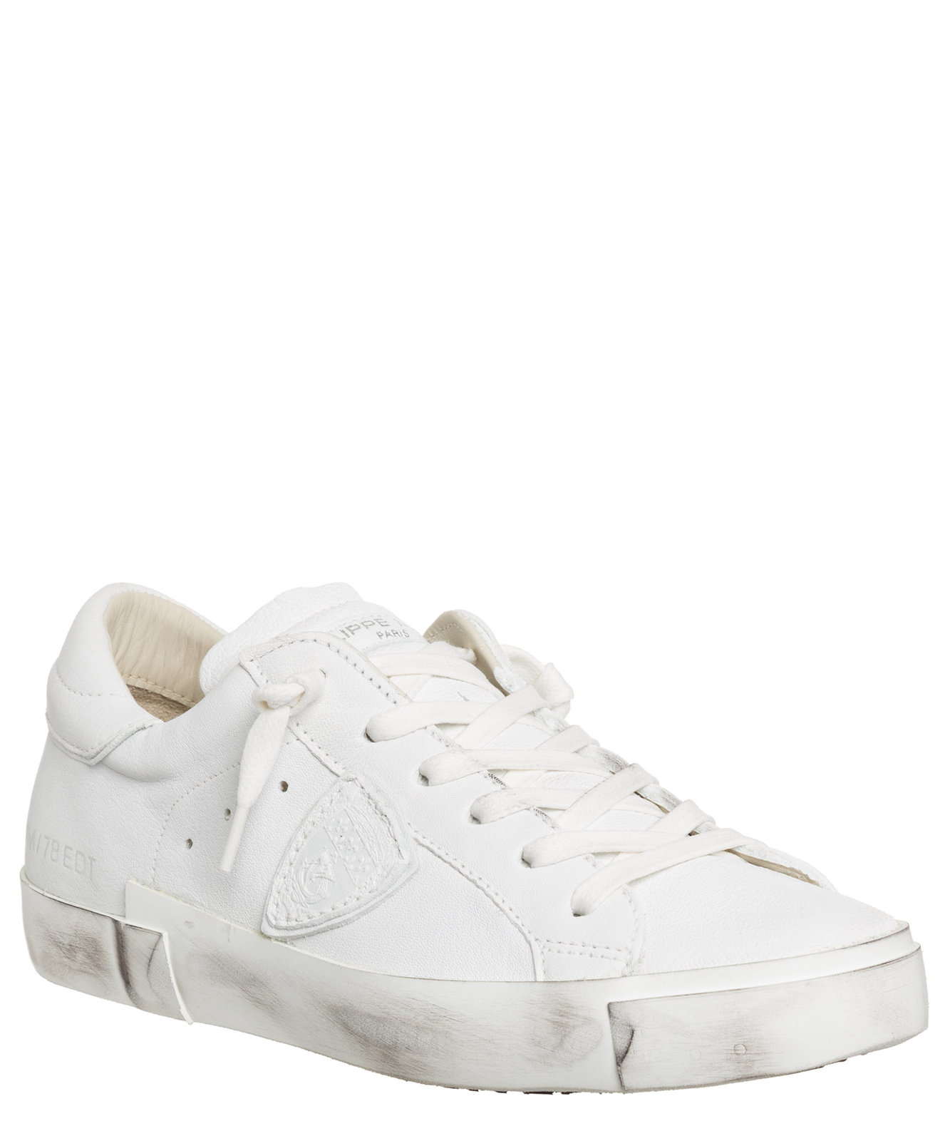 Pre-owned Philippe Model Sneakers Women Prsx Prld-1012 Blanc Logo Detail Shoes Trainers In White