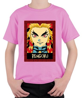 RENGOKU Kyojuro Demon Slayer Anime Flamme Geschenk Sammler Unisex Kinder T-Shirt