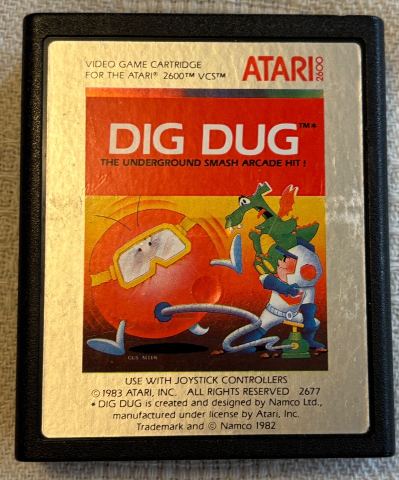 家庭用ゲームソフト DIG DUG [ATARI2600] Dig Dug (Atari 2600, 1983) for sale online | eBay