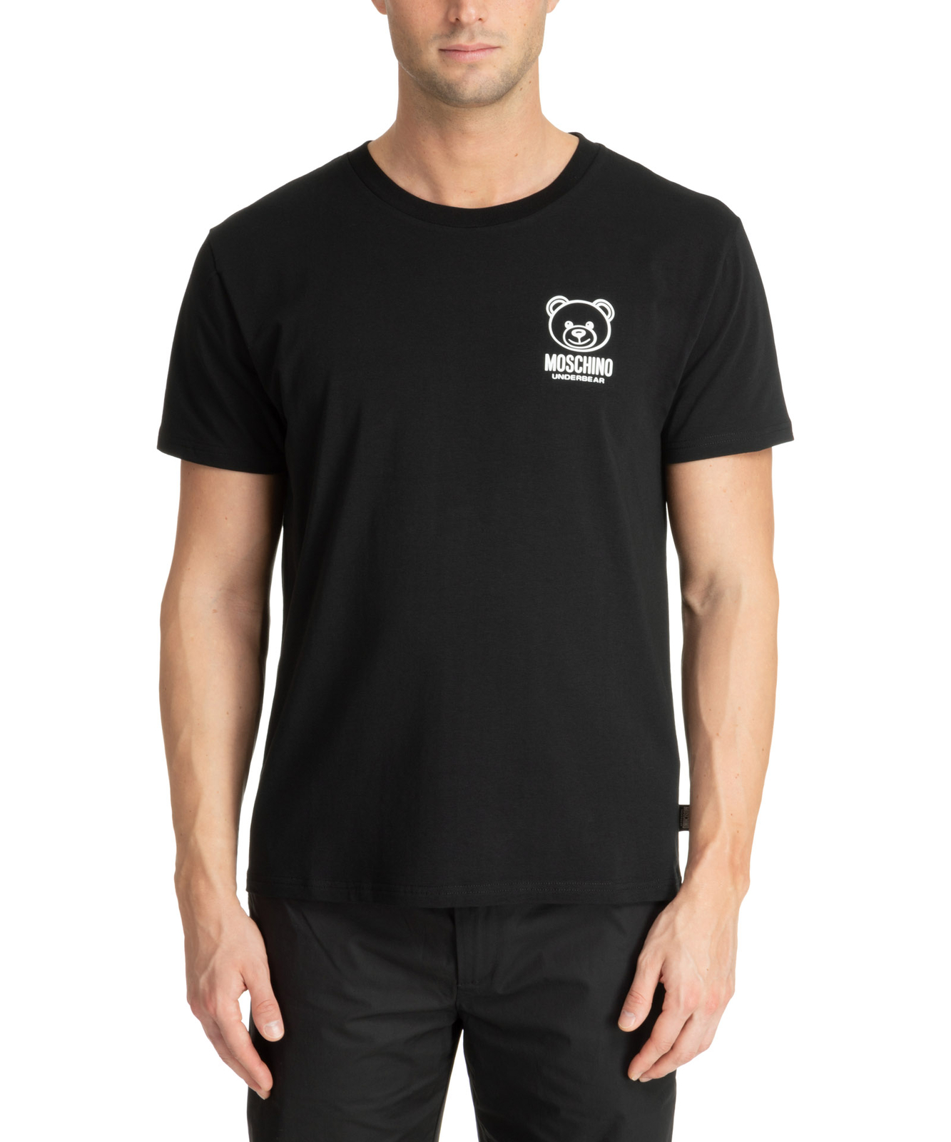関税込 MOSCHINO underwear コットン 半袖 Tシャツ テディベア Moschino Underwear T-shirt herren teddy 241V1A070344060555