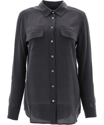 Pre-owned Equipment Buttoned Shirt In Black