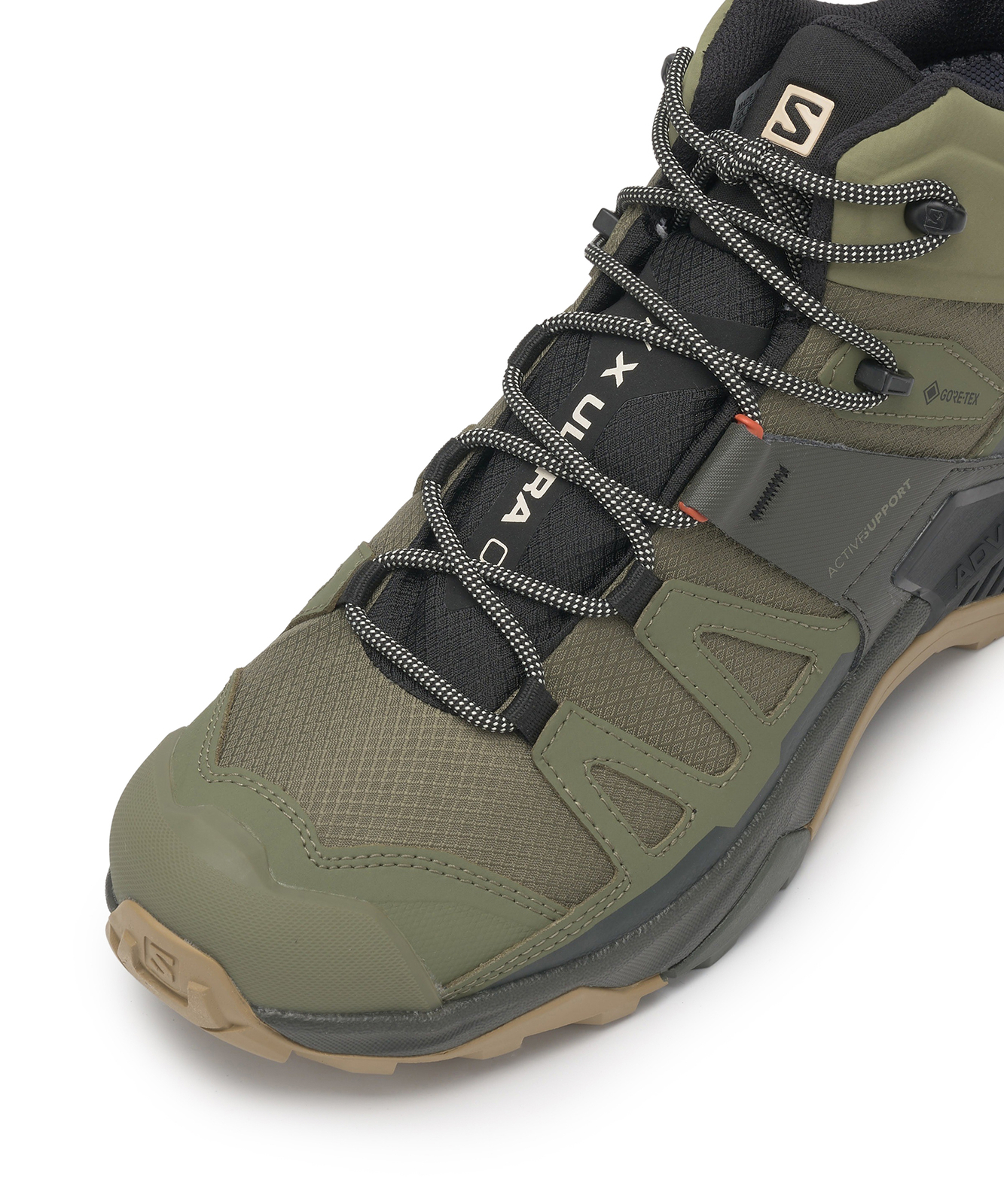Pre-owned Salomon X Ultra 4 Mid Gtx - Deep Richen Green:peat:kelp / L41739800 In White