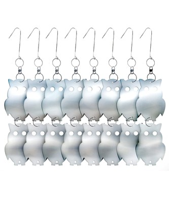 Reflective Bird Repellent Scare Owl, Easy to Install Decorative Reflective Bi...