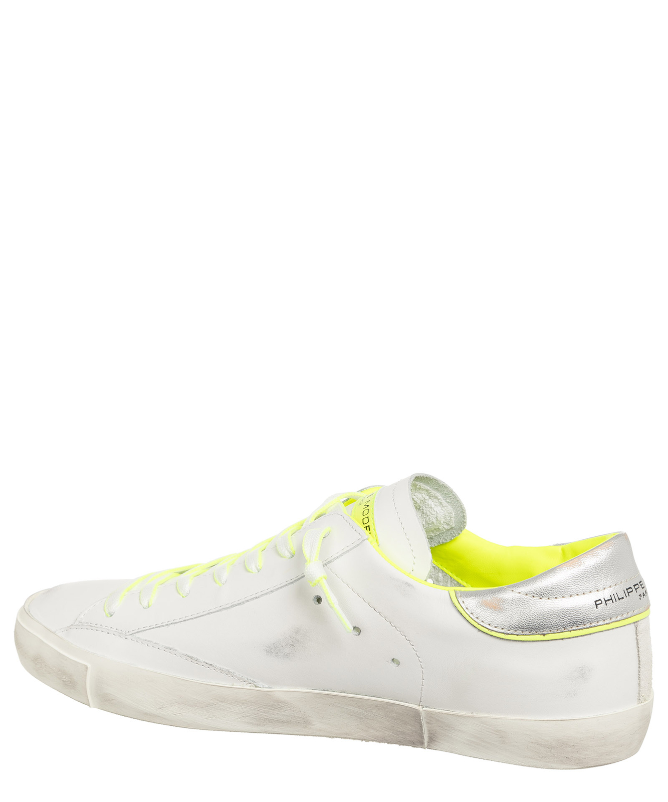 スニーカー PHILIPPE MODEL PARIS PRSX LOW MAN SNEAKERS (PRLU VN06 VN06) Philippe Model sneakers men prsx PRLU-VN06 Blanc - Jaune
