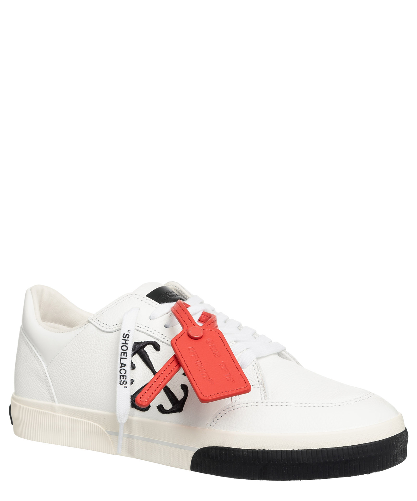 Pre-owned Off-white Sneaker Damen Low Vulcanized Owia288c99lea0010110 Off White Leder In Weiss