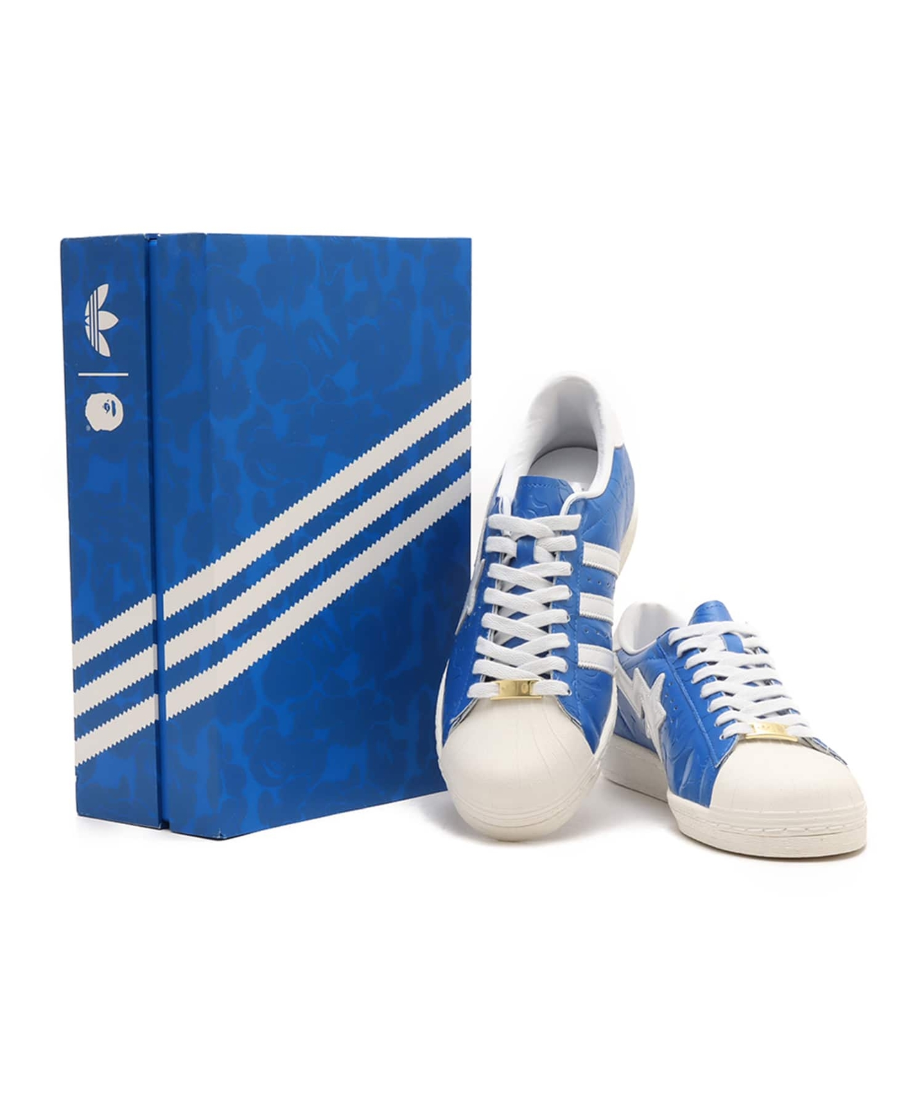 【Golden 】Superstar Night Blue Tap Ice Star★人気商品 JR2702 A BATHING APE adidas originals Superstar Blue