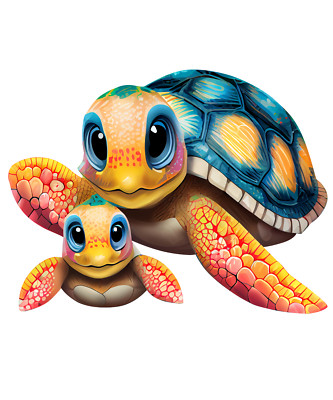 Autoaufkleber Sticker Schildkröten Aufkleber
